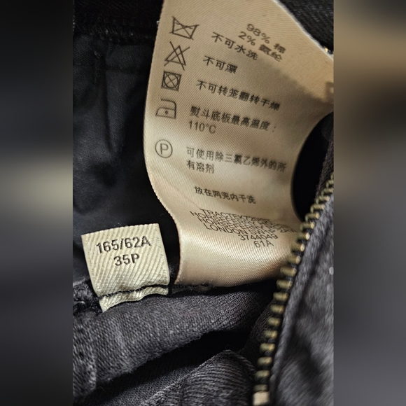 Burberry London Cannington Studded Women's Skinny Jeans Size 25 Charcoal Black - Picture 15 of 15